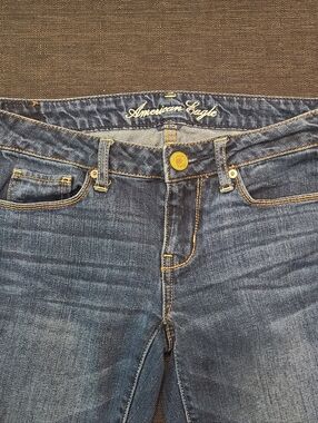 American Eagle, Sz 4, Skinny Stretch Low Rise Medium Wash Denim Jeans Soft